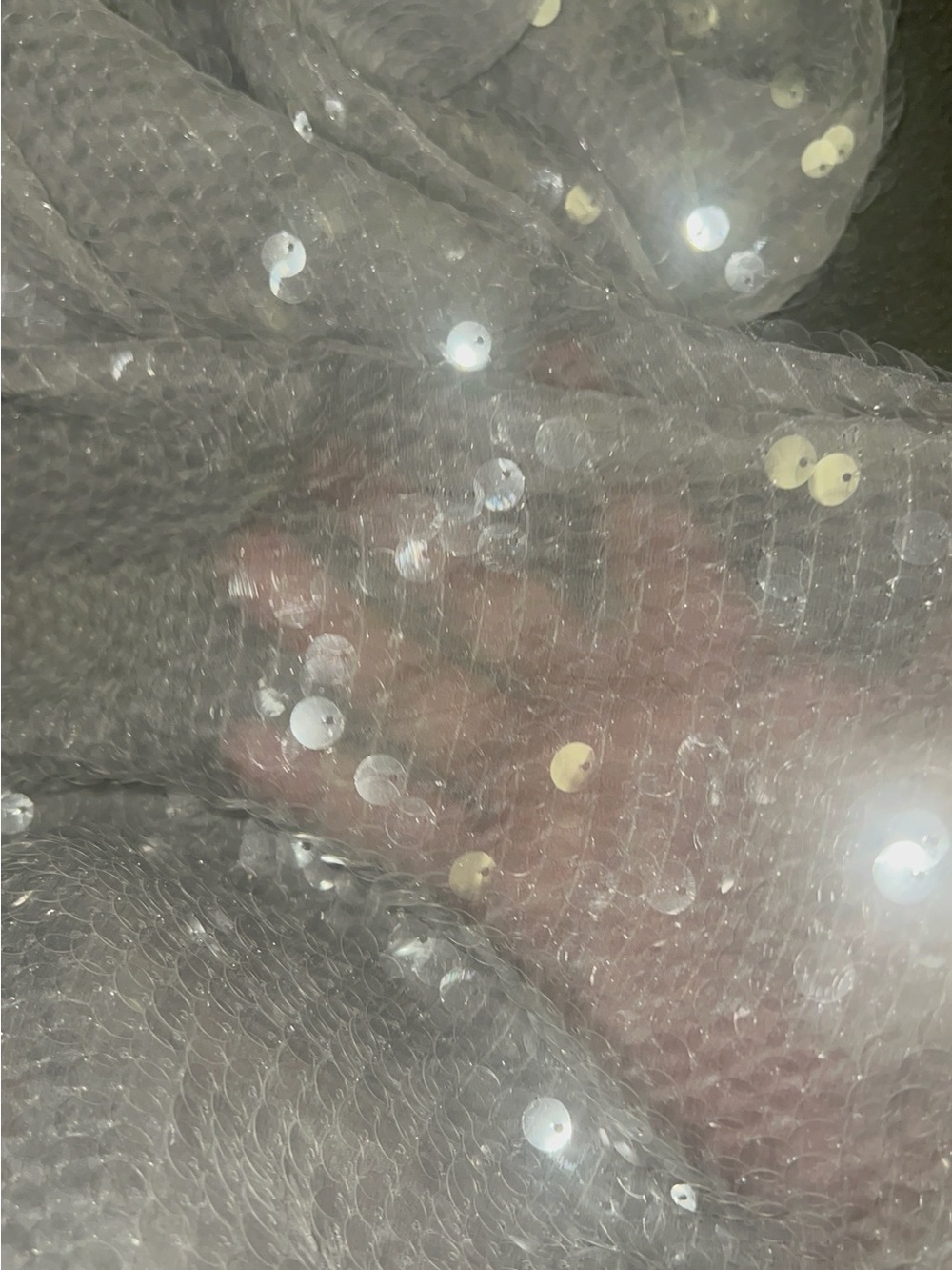 Zara Silver Sequin Sheer Tank Maxi Dress - Picture 4 of 4